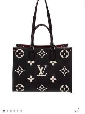 Louis Vuitton Black and White Monogram Tote